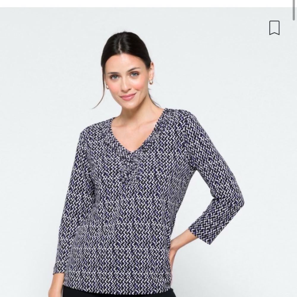 41 HAWTHORN

Relita Macrame Neckline Knit Top
L | Black